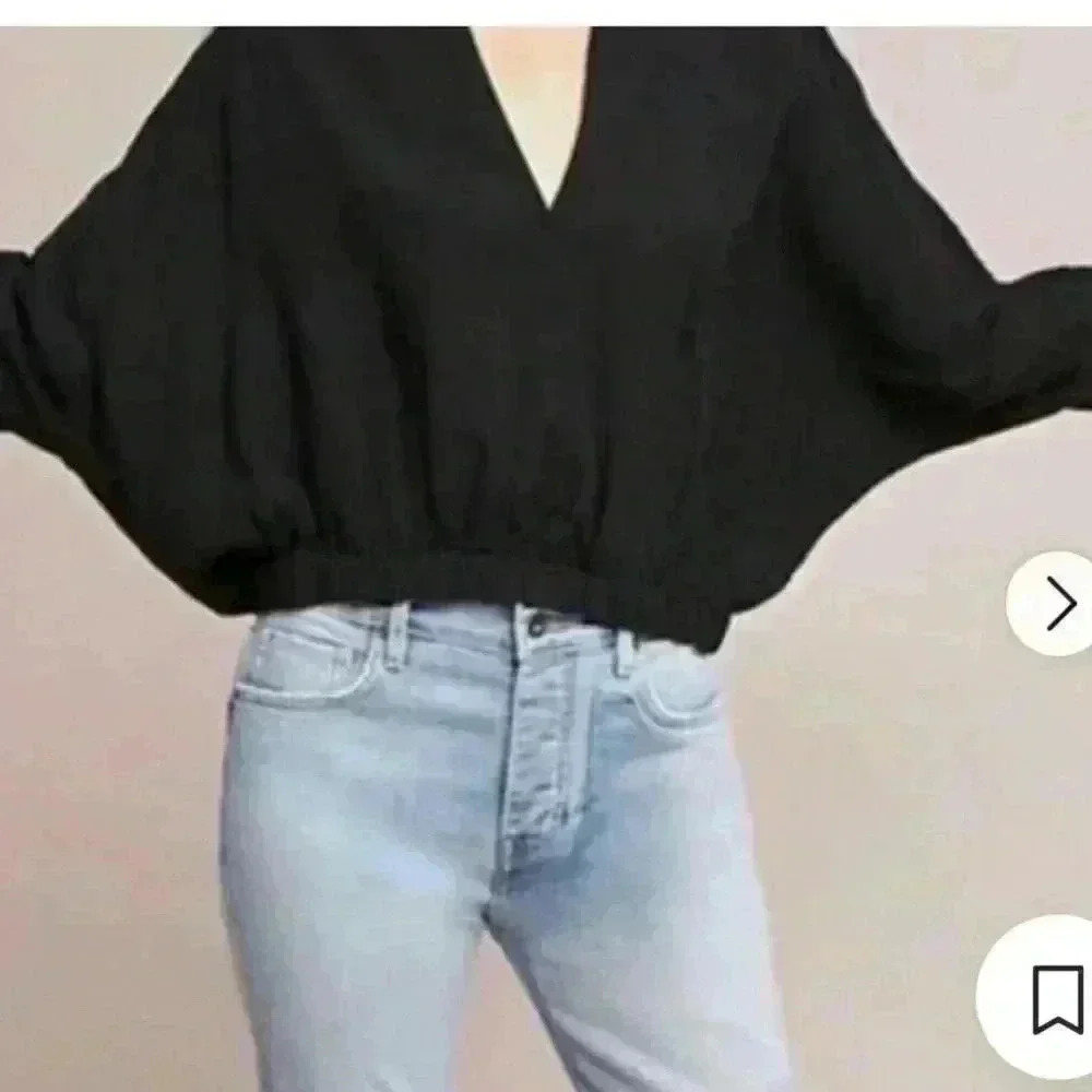 Anthropologie Maeve High-neck Cutout Blouse Black size small gently used - Picture 3 of 10
